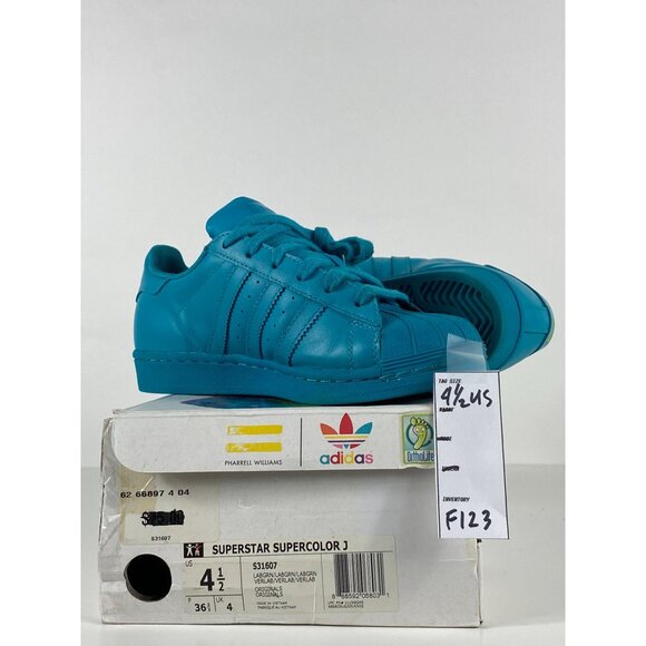 Adidas x Pharrell Williams Superstar Supercolor J Sneakers S31607 Size 4.5 F123 - Picture 8 of 8
